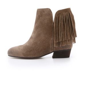 Matiko Suede Fringe Booties